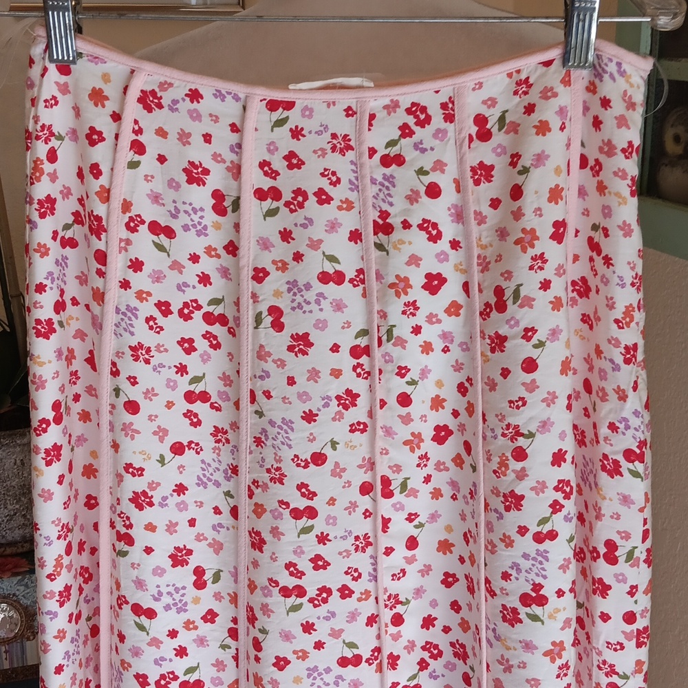 NWT ILLA ILLA Cherry Floral Maxi Skirt. Garden Girl. - Picture 3 of 10